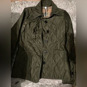 Burberry Women's Fernleigh Quilted Jacket - green